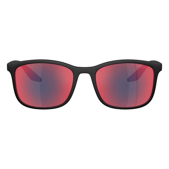 New PRADA LINEA ROSSA Black Square PS A08S 1BO-08F Sunglasses Women - Picture 2 of 6